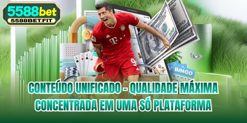Conteúdo unificado - Qualidade máxima concentrada em uma só plataforma